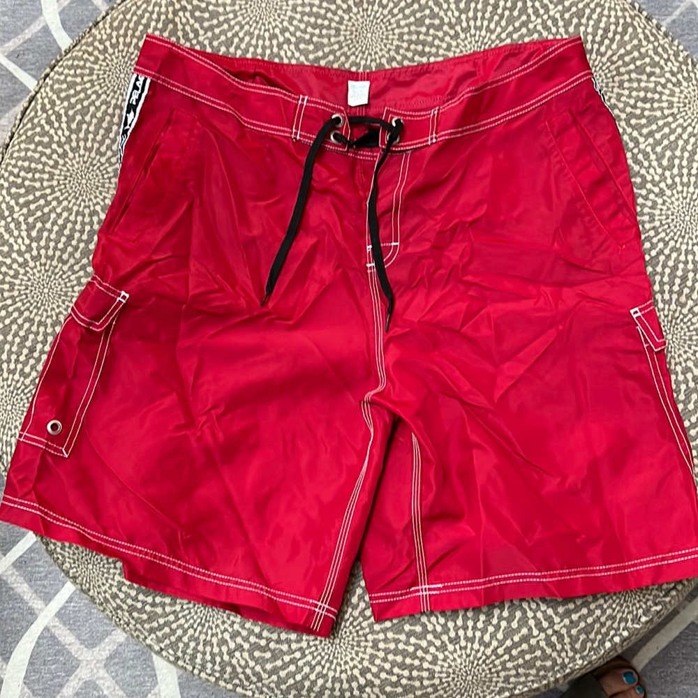 Red Pelagic fishing board shorts size 40